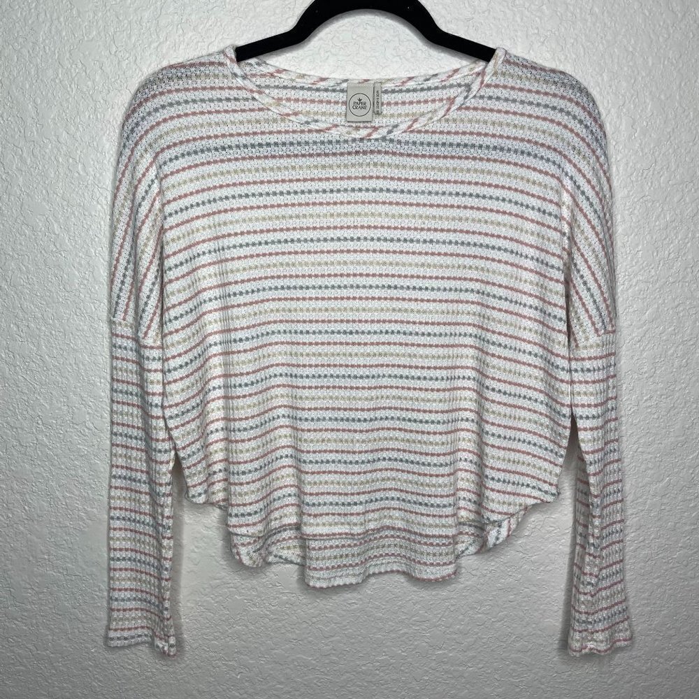 PAPER Crane Thermal Waffle‎ Knit Top